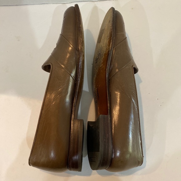 Bally Men’s Phoenix Dress Shoes Slip Ons Taupe #57734 Made in Switzerland 8M - Picture 7 of 9